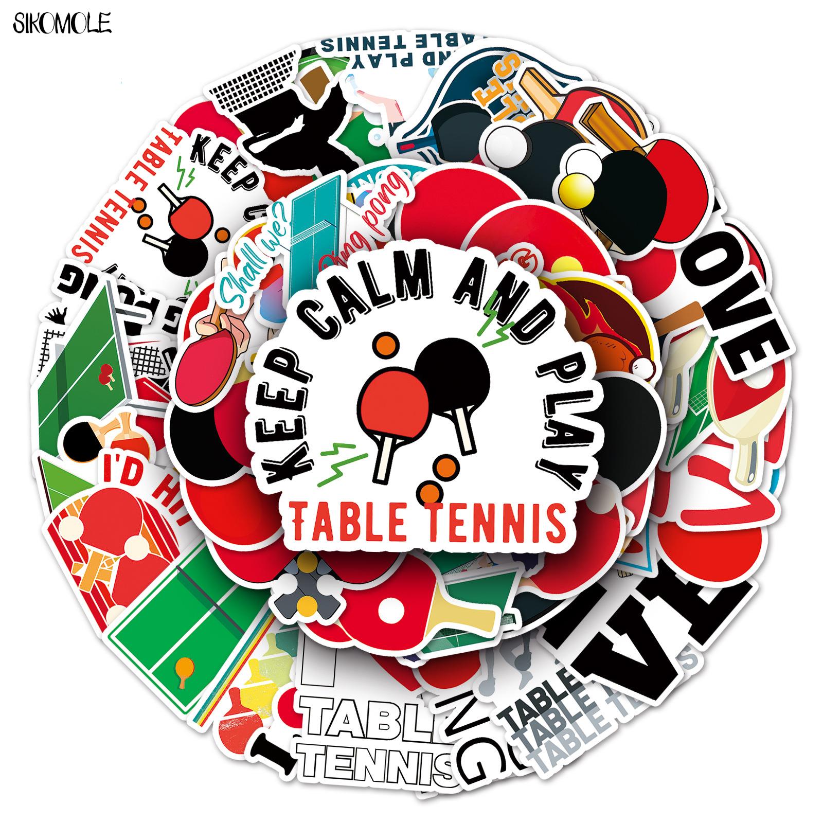 Table Tennis Olympics - 10/30/50 قطعة بينغ بونغ الكرة ملصقات